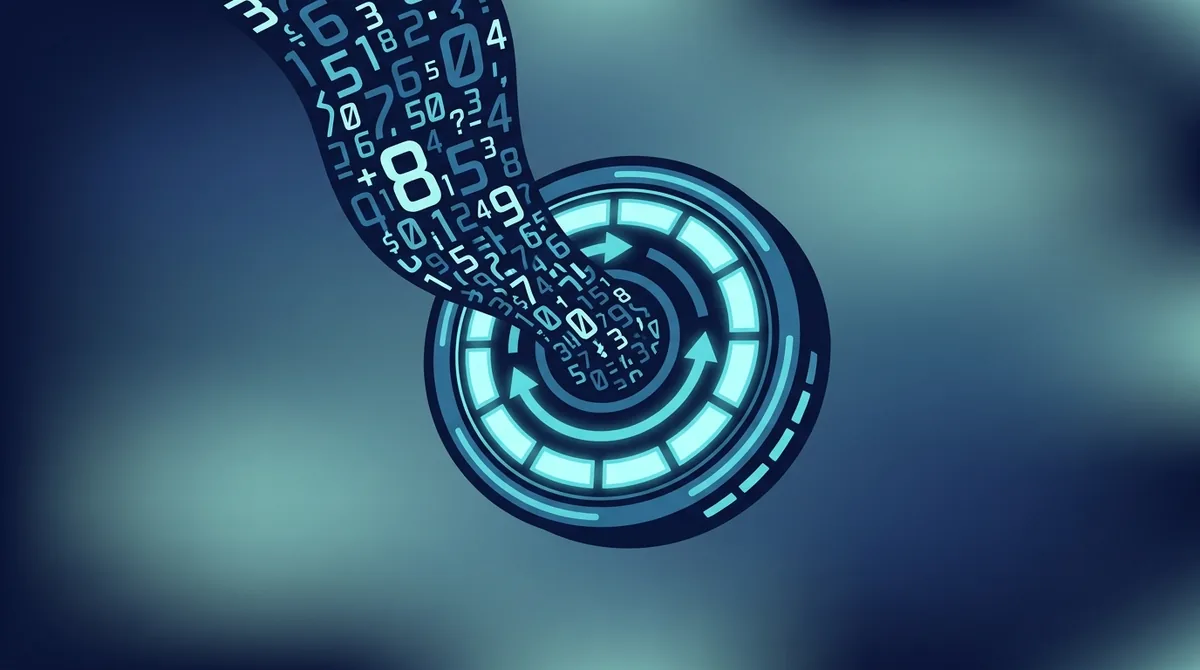 Eine Digitaluhr-Anzeige, die am 19. Januar 2038 um 03:14:07 UTC überläuft und den signed 32-Bit-Unix-Zeitüberlauf veranschaulicht